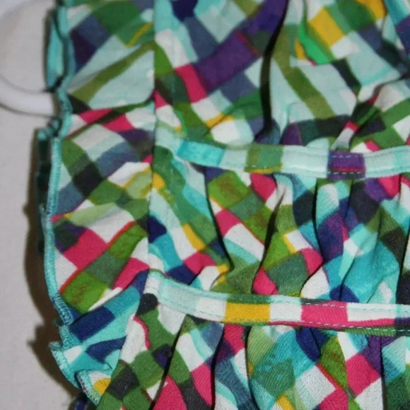 Zac and Rachel Flowy Sleeveless Top with Ruffles at Neckline Flutter Sleeves NWT - Picture 10 of 16